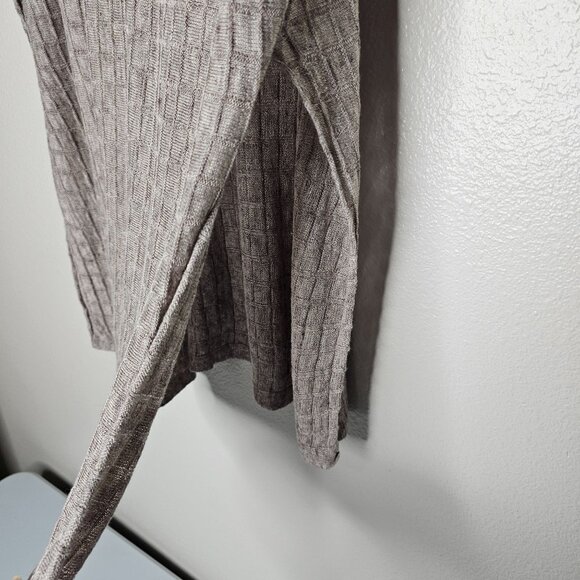 Eileen Fisher XS Brown Organic Linen Cotton Tunic Top Sustainable Lagenlook - Picture 3 of 5